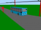 Mstsk verze autobusov ady Kvele A-WE projd bhem test kolem zastvky Matesk kola.