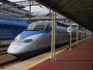 Korejsk TGV chvli ped odjezdem z Pusanu do Soulu. Jzdenka vyjde na cca 700 K
