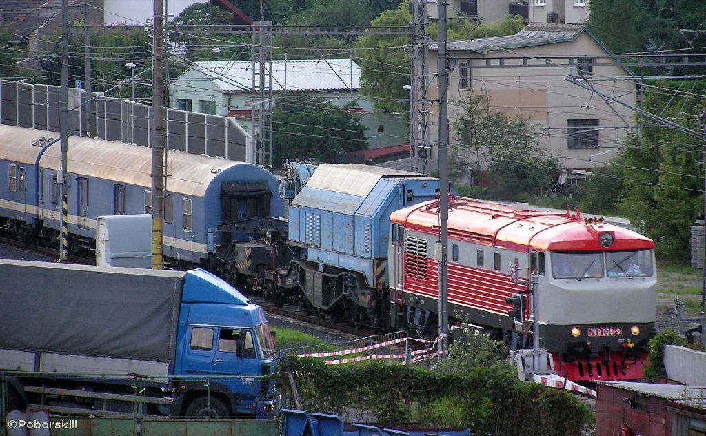 749.008 s nehodovm vlakem, Stranice, 27.7.2011