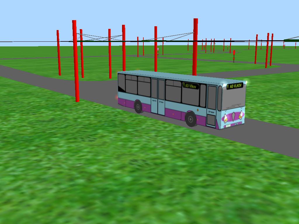 Kvele A-WEP starho vzhledu pro Autobusovou dopravu Vlkov. Zde nedaleko zastvky Lkrna.