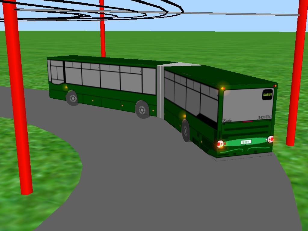 Prototyp mstskho kloubovho autobusu A-KWEM1 na koln...