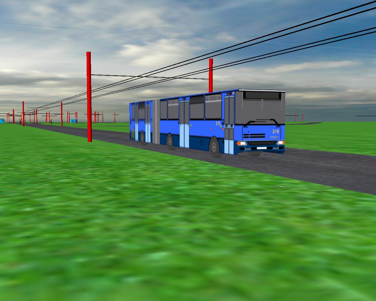 jet modr 218 zajiuje ND za trolejbus linky 3