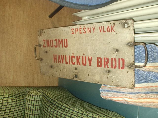 Cedule Sp vlak Havlkv Brod - Znojmo