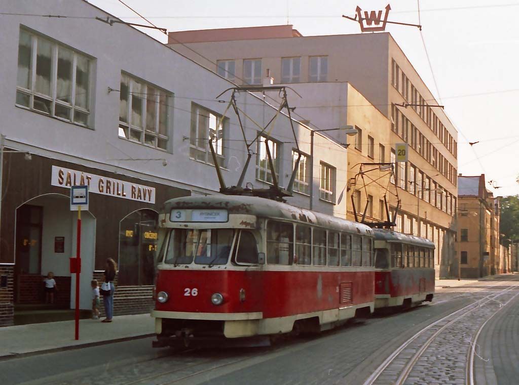 16.08.1997 - Liberec rybnek Tram. T2R ev.. 26 + 27