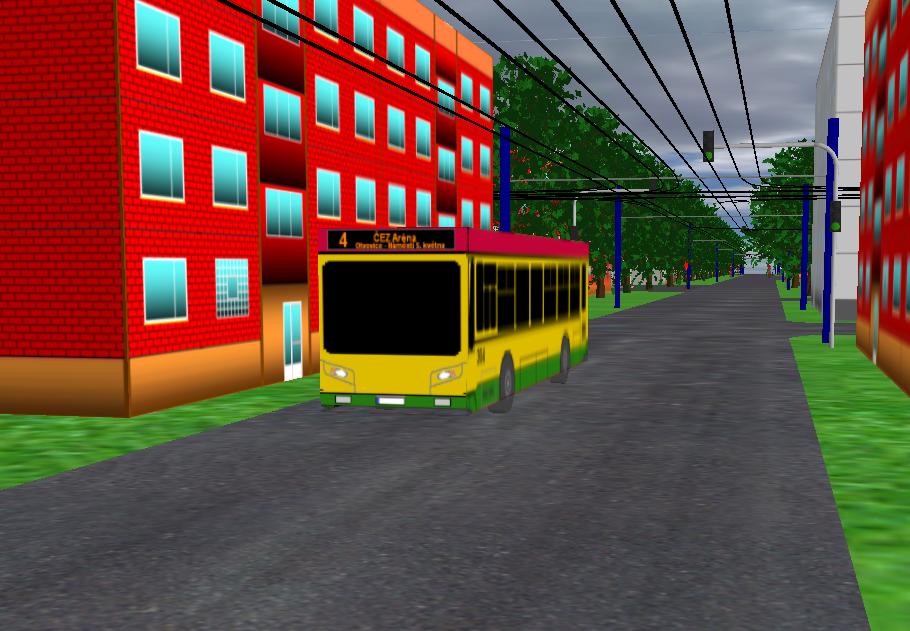 Provoz autobusov linky 4 je zajiovn pevn Rohany C122, zde napklad #304.