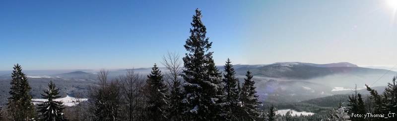 Pohled z vrcholu Pance; 29. XII. 2008