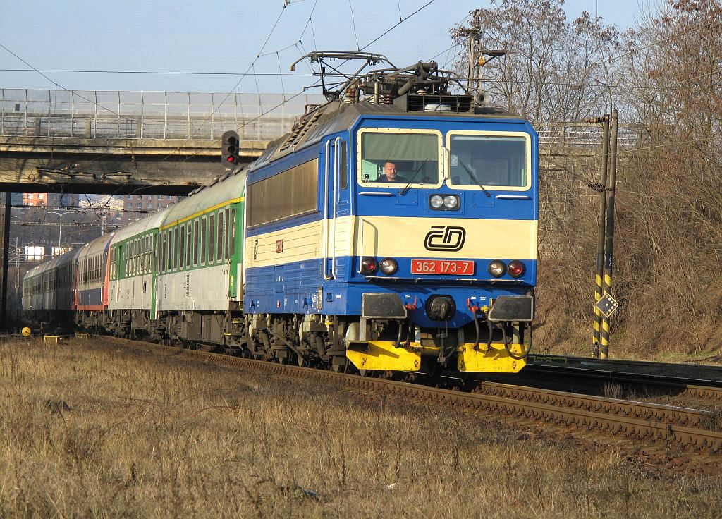 362.173 vjd s  R 677 do Brno-Krlovo Pole , 30.12.2008