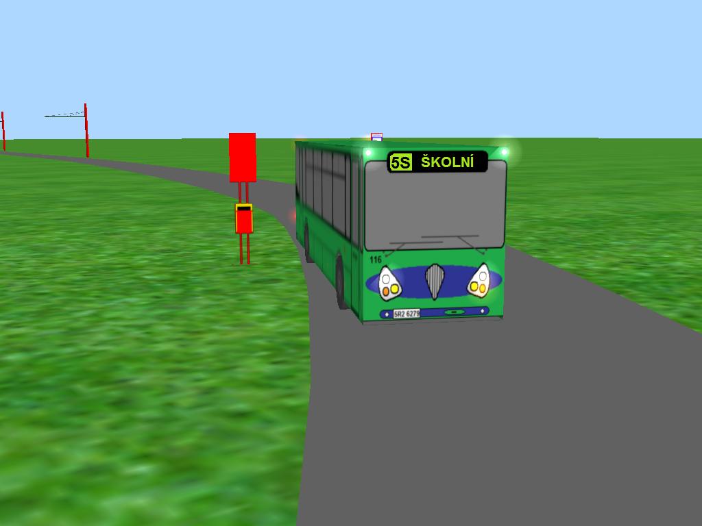 Dlkov verze autobusu Kvele A-WE (116) mimodn na lince 5S opout zast. U Praskl vzy.
