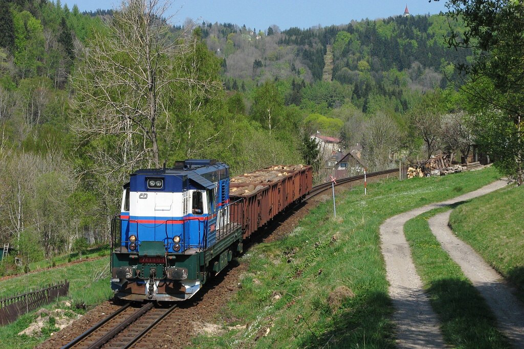 743.010 s nkl.vlakem nad Dolnm Polubnm, 27.4.2007