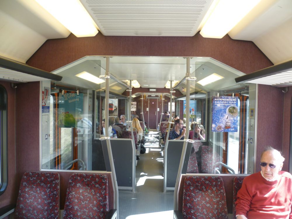 Interir vlaku linky S10 na Uetliberg