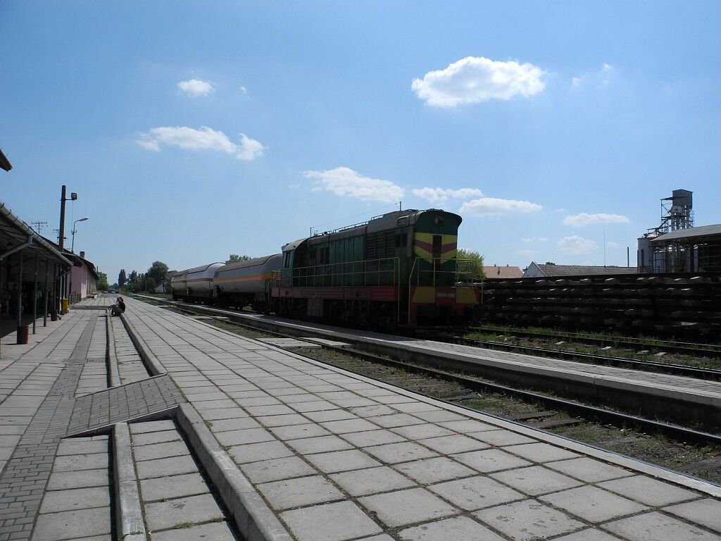 Normlnrozchodn vlak projd Berehove