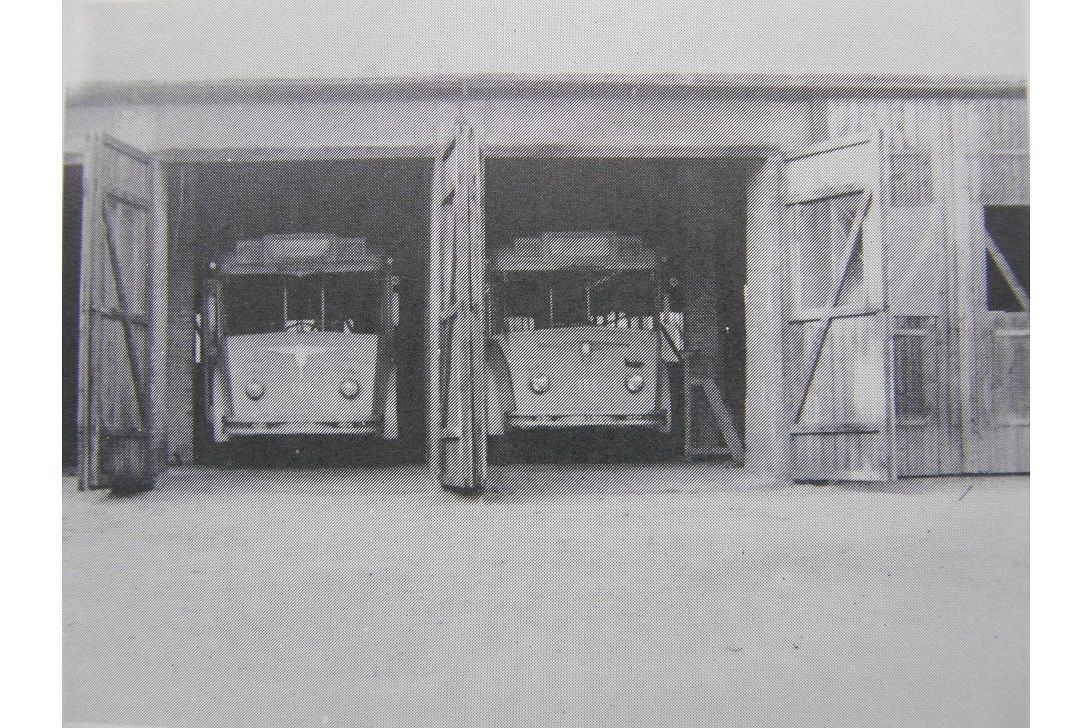Trolejbusy Fiat/Breda,ev..107 a 108 , Litvnov provizorn gare.
