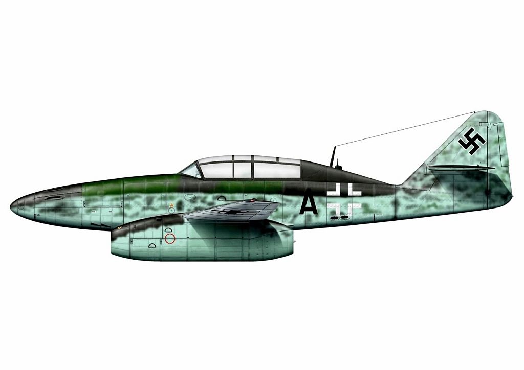 Pedloha pro zbarven CS-92 - Me-262B vyskytujc se koncem vlky na zkladn atec