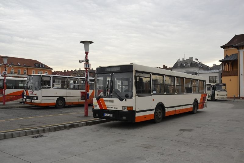 Ikarus 260 a Ikarus 415 autobusov stanica Gyor