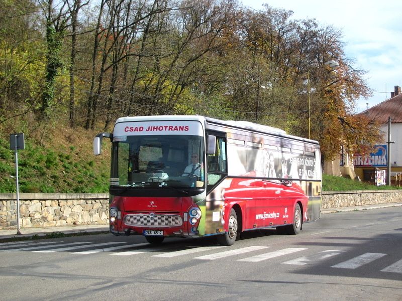 Jihotrans na lince Brno - B (1 ze 6 autobusovch spoj jedoucch v 