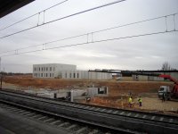 Stavba podchodu k novm nstupitm v Albacete v noru 2010.