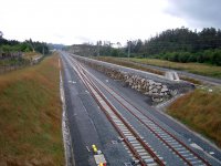 Nedaleko od stanice Meirama lec nov tleso VRT v ervenci 2009.