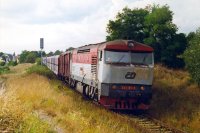 Zajmavou epizodou byla na sklonku 90. let peprava minerlek v krytm voze mezi Vojkovicemi nad Oh a arelem firmy Rhenus v Nuicch. Vz vhodn vyuval trasy vpence, kdy se "svezl" na vyrovnvce i druhm loenm vlaku. Na snmku hned za lokomotivou 751.145 na vjezdu do Hostivice s Pn 65693. Pe se 7. 9. 1999.