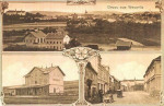 Dobov pohlednice s dvma zbry budovy