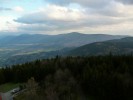 Pohled k jihovchodu na Radho a dal kopce hlavnho hebene Moravskoslezskch Beskyd