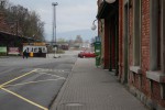 Bval zastvka spoj D BUS v relaci Hranice na Morav - Frdek-Mstek u stanin budovy