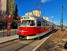 Souprava tramvaj T2R ev..6003 a 6004 ek na odjezd ze zastvky Ciolkovskho. (22.10.2023)