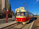 Souprava tramvaj T3 ev..7001 a ev..7269 ek na odjezd ze zastvky Ciolkovskho. (22.10.2023)