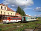 810.536 ako 8977/8978 (posledny osobny vlak v r.2010) v Lupkowe, 29.8.2010
