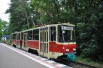 Prototyp vozu KT4D v nstupn zastvce Bahnhof Pirschheide