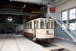 Pohled opanm smrem na historick tramvajov vz slo 16