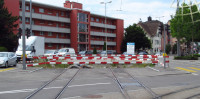 Prozatmn ukonen trat za smynou Geisweid nedaleko centra Schlierenu