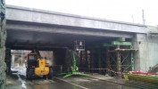 Most V Korytech 24.11.2018 - poledn pauza pi demonti lvek a podpr