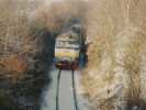 Modr 751.372-4 s manipulanm vlakem pobl zastvky Vejvanovice,31.1.1998