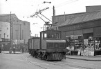 GB The shipyard electric loco now leaves Govan Goods Station with loaded wagons on its way back to t