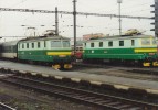 Lokomotiva . 141 023-2 a 141 008-3 v st Hradec Krlov hl.n., dne 27.bezna 1997