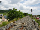 Pohled z trati, smrem od Lovosic k Litomicm.