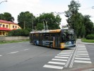 Ev. . 90 (Solaris Trollino 12 AC) s novou CVR v kiovatce Olomouck  Purkyova.