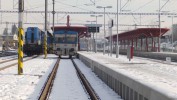 Praha-Hostiva 9.1.2016: druh pracovn vlak E na 6. SK