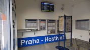 Praha-Hostiva 9.1.2016: cedule ek v teple pod LCD s pjezdy na svou tet venkovn pozici