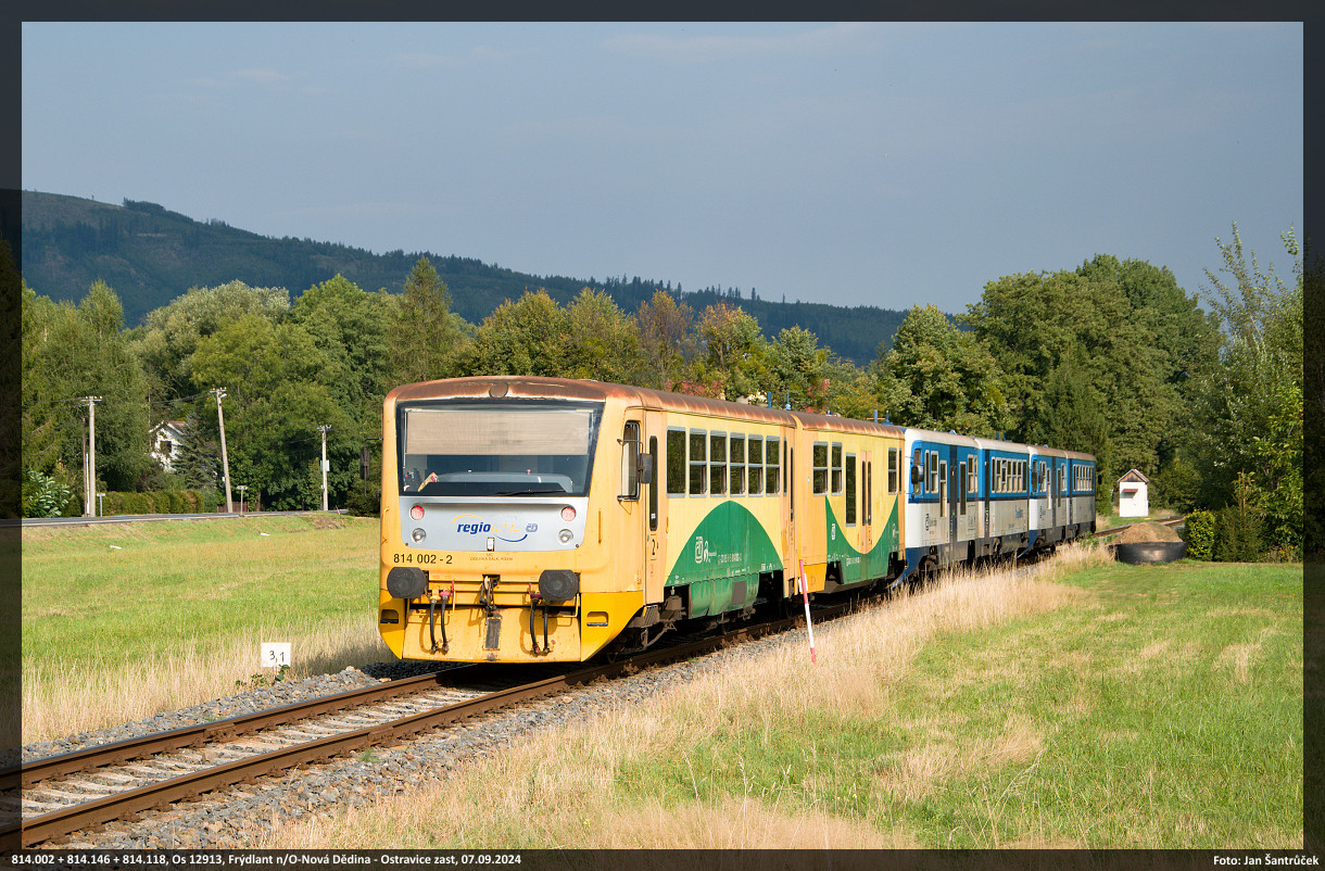 814.002 + 814.146 + 814.118, Os 12913, Frdlant n/O-Nov Ddina - Ostravice zast., 07.09.2024