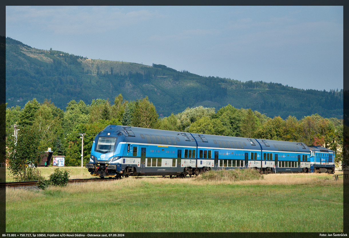 750.717 + PP 001, Sp 10850, Frdlant n/O-Nov Ddina - Ostravice zast., 07.09.2024