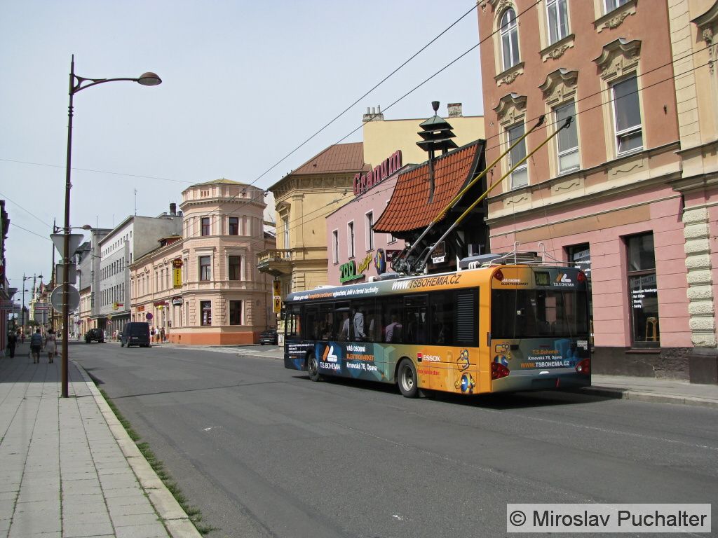 Ev. . 89 (Solaris Trollino 12 AC) s novou CVR v ulici Olomouck.