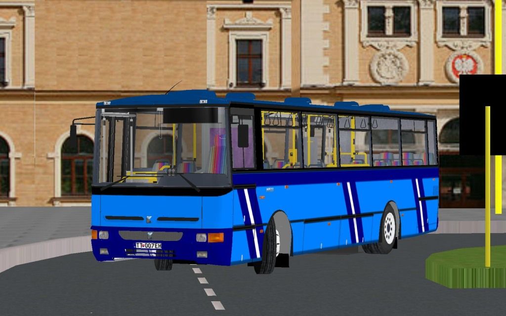 Karosa B952E.1716 TT-007EH jako doprovodn vozidlo pro historick autobusy
