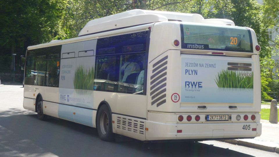 Citelis CNG ev.. 405 na konen linky 20 Lzn I