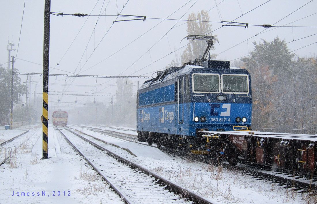 DC363.517 s vagony na odstaven, Hostiva