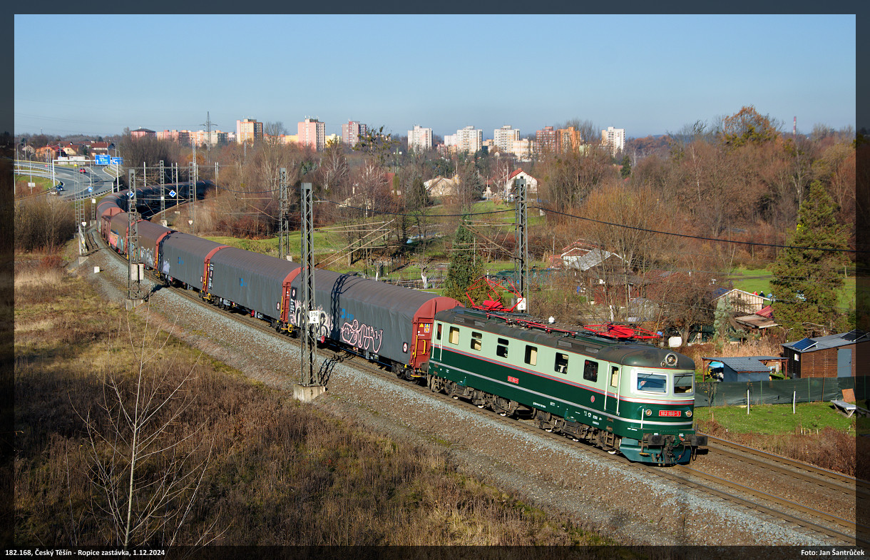 182.168, esk Tn - Ropice zastvka, 1.12.2024