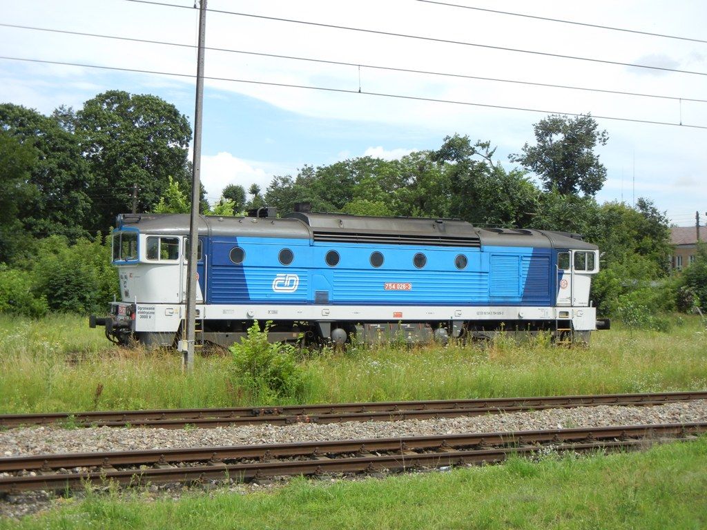 754.026-3 v st. Gutowo, pravdpodobn zajiuje vozbu TLK Elk - Korsze 