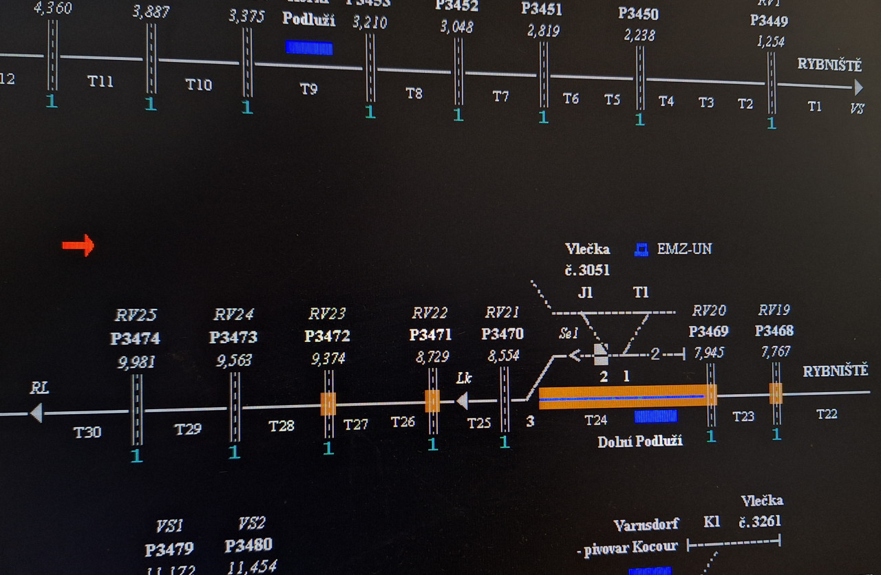 Stav na JOP po uklizen vlaku na vleku