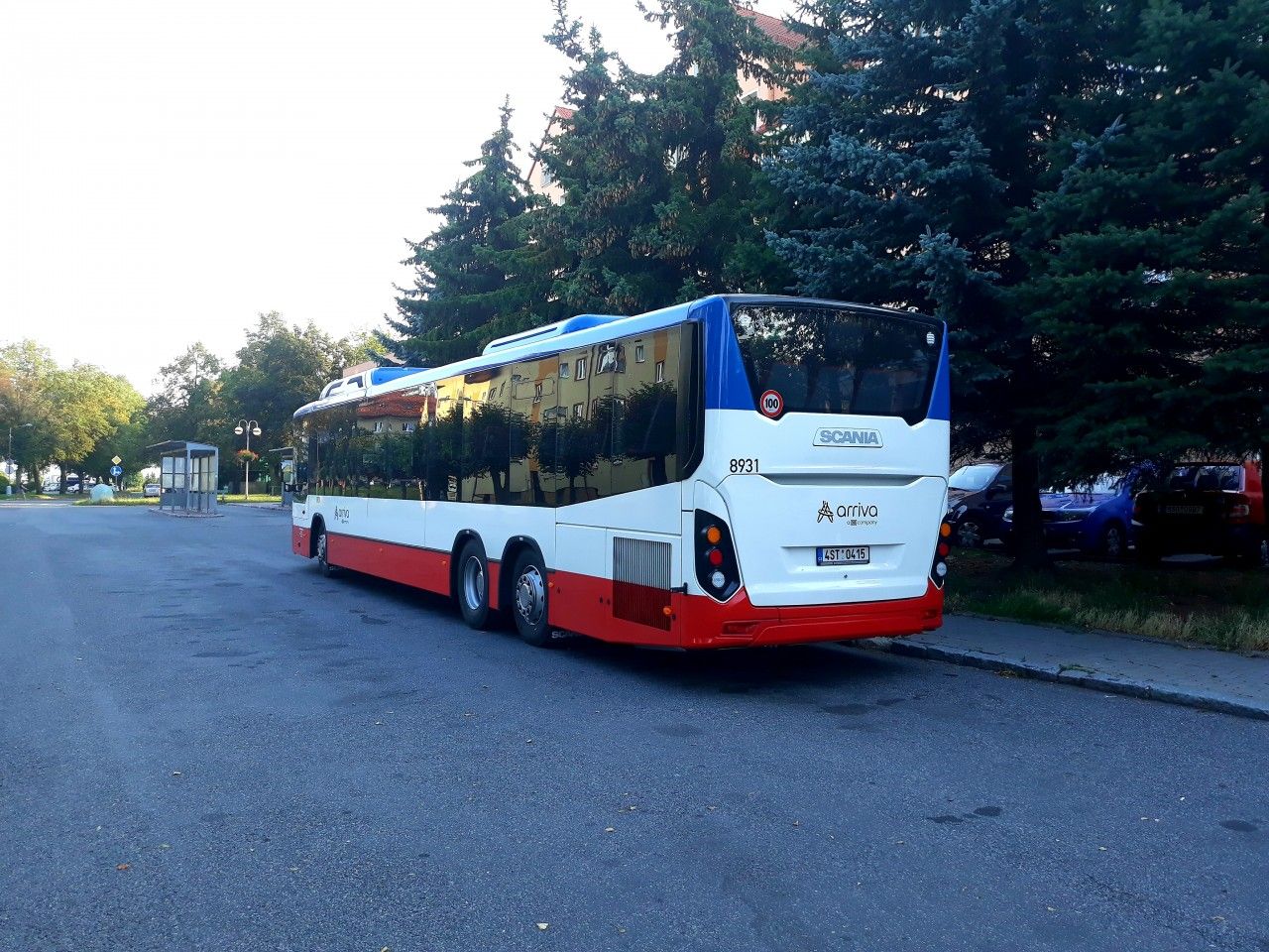 Scania Citywide Suburban LE 15M CNG ev..8931 v zastvce Stochov, nmst. (31.8.2019)