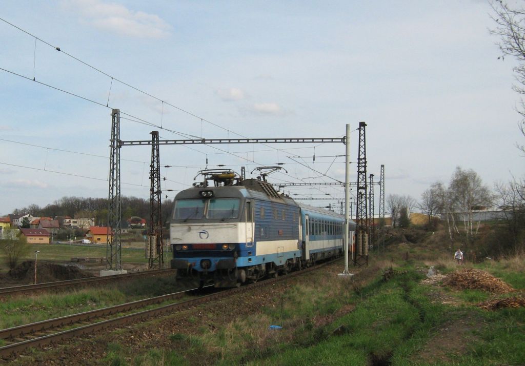 350.008, 9.4.2008, Praha Kyje, EC 170 Hungaria Budpaest Keleti.-Berlin Gesundbrunnen